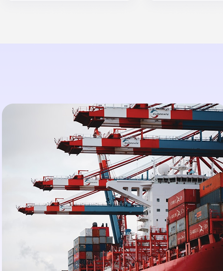 Cargo ship at port